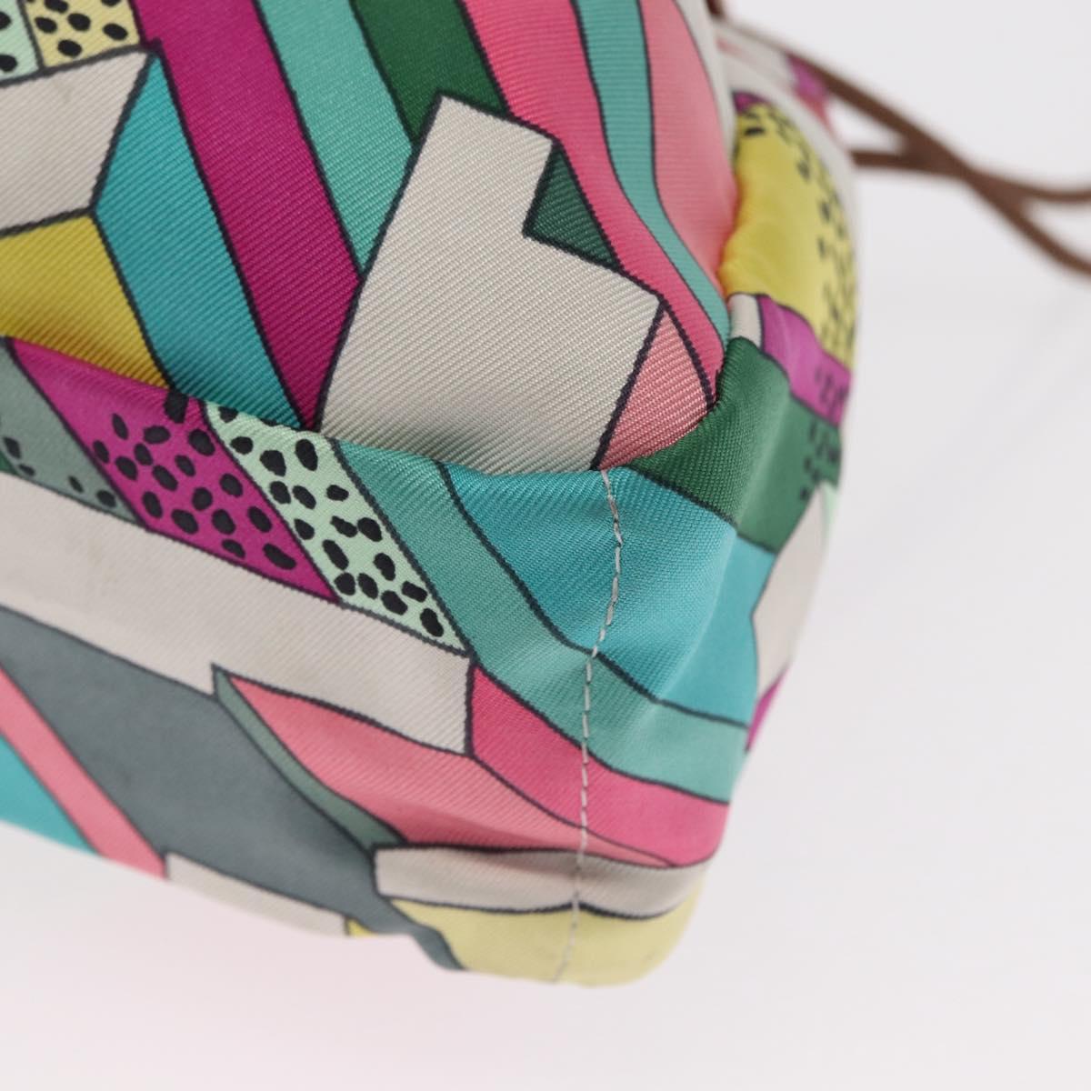 HERMES Foolby 20 Pouch Nylon Multicolor Auth bs32133