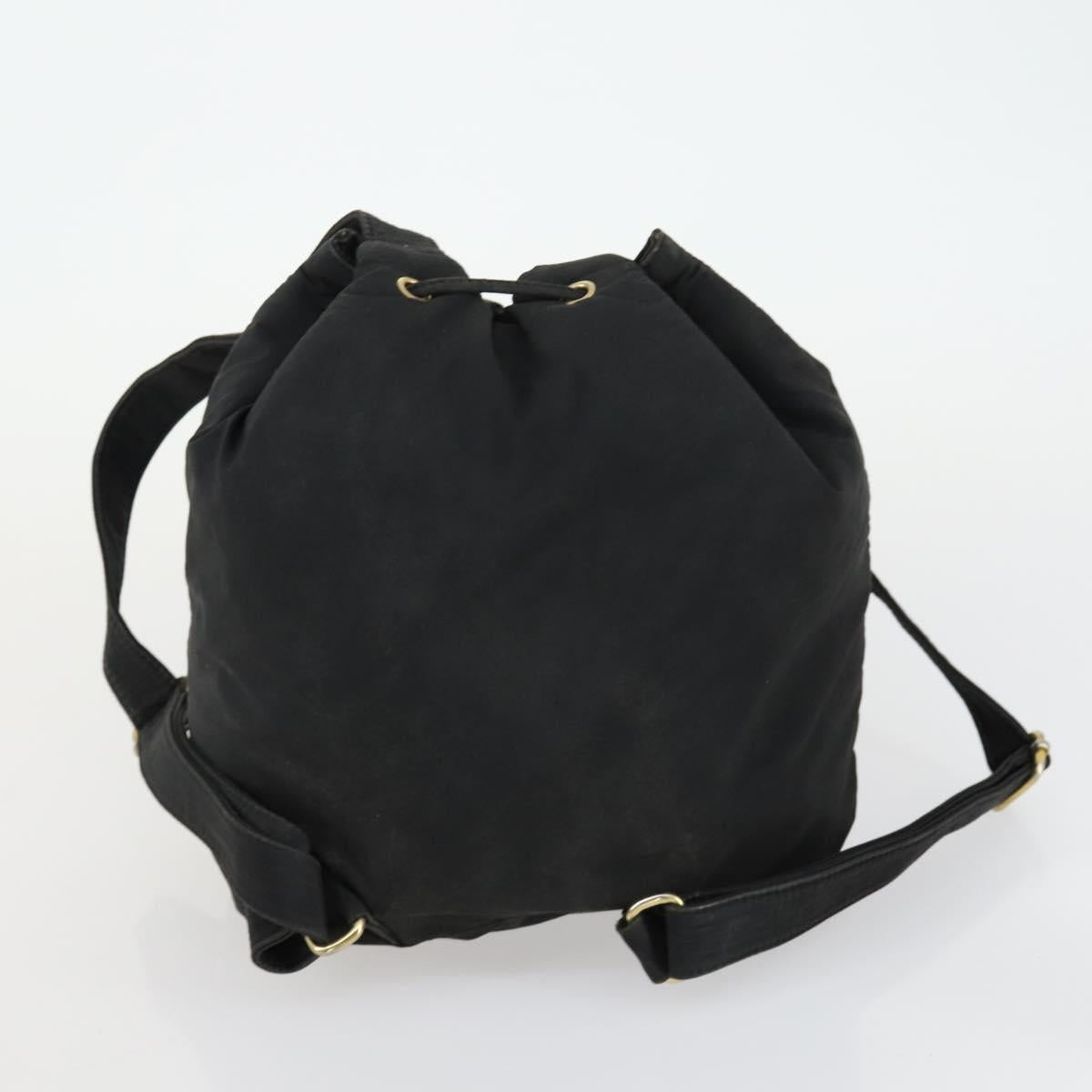 BALLY Shoulder Bag Nylon PVC 2 Set Black Auth bs32141