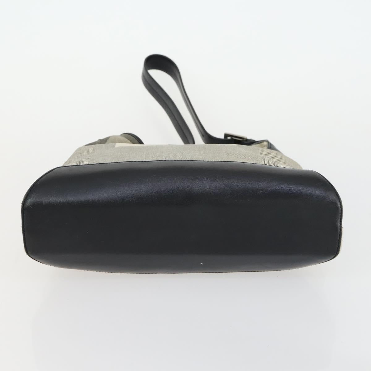 BALLY Hand Bag Leather PVC Canvas 4 Set Beige Black Brown Auth bs32143