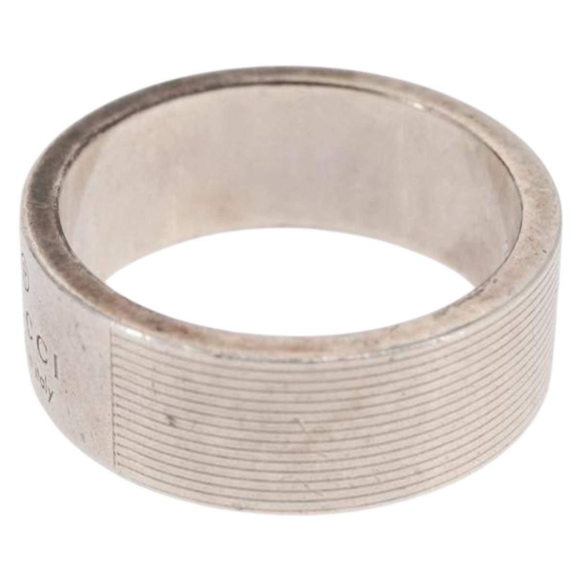 GUCCI Ring Ag925 Silver #4(JP Size) Auth bs32176