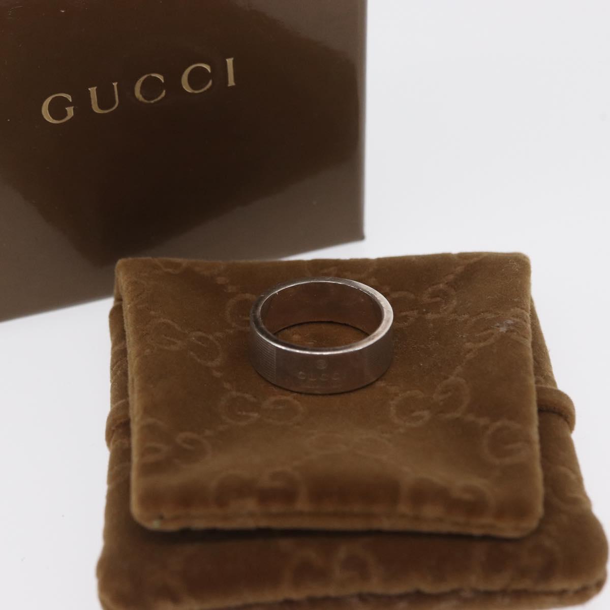GUCCI Ring Ag925 Silver #4(JP Size) Auth bs32176