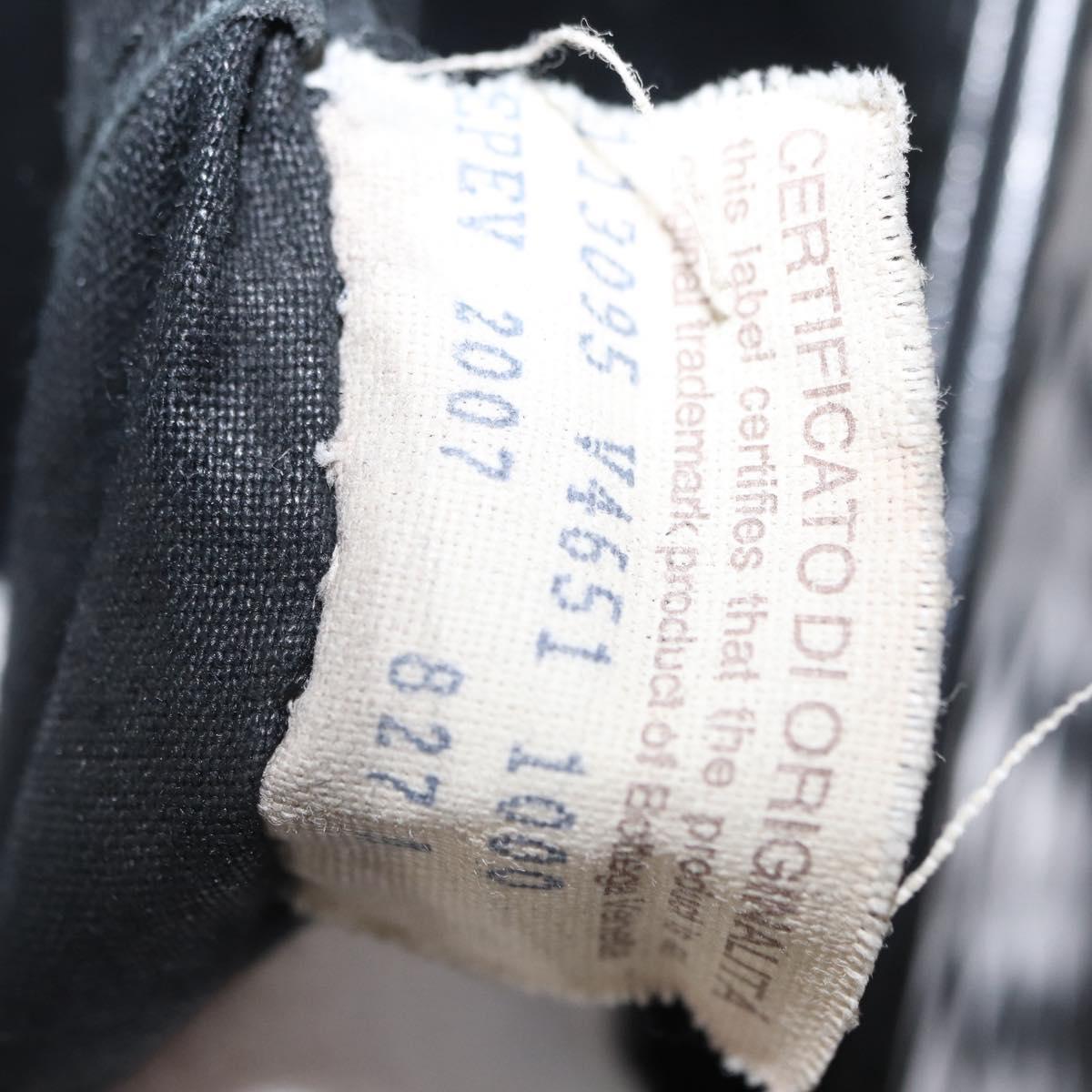 BOTTEGA VENETA INTRECCIATO Business Bag Leather Black 113095 Auth bs32187