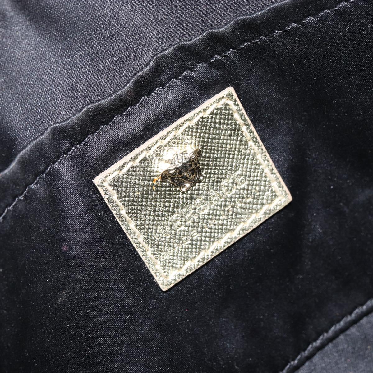 VERSACE Shoulder Bag Leather Gold Auth bs32189