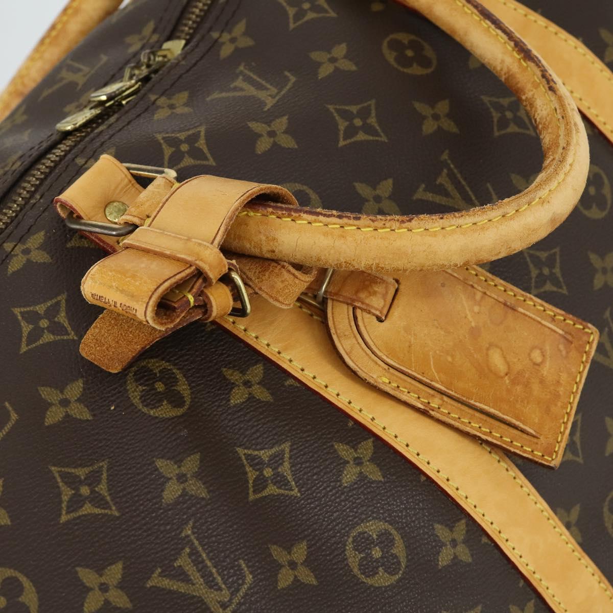 LOUIS VUITTON Monogram Keepall Bandouliere 60 Boston Bag M41412 LV Auth bs32216
