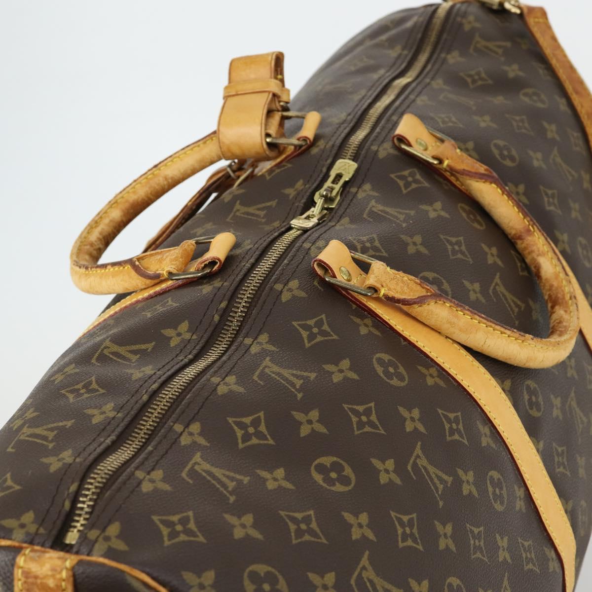LOUIS VUITTON Monogram Keepall Bandouliere 60 Boston Bag M41412 LV Auth bs32216