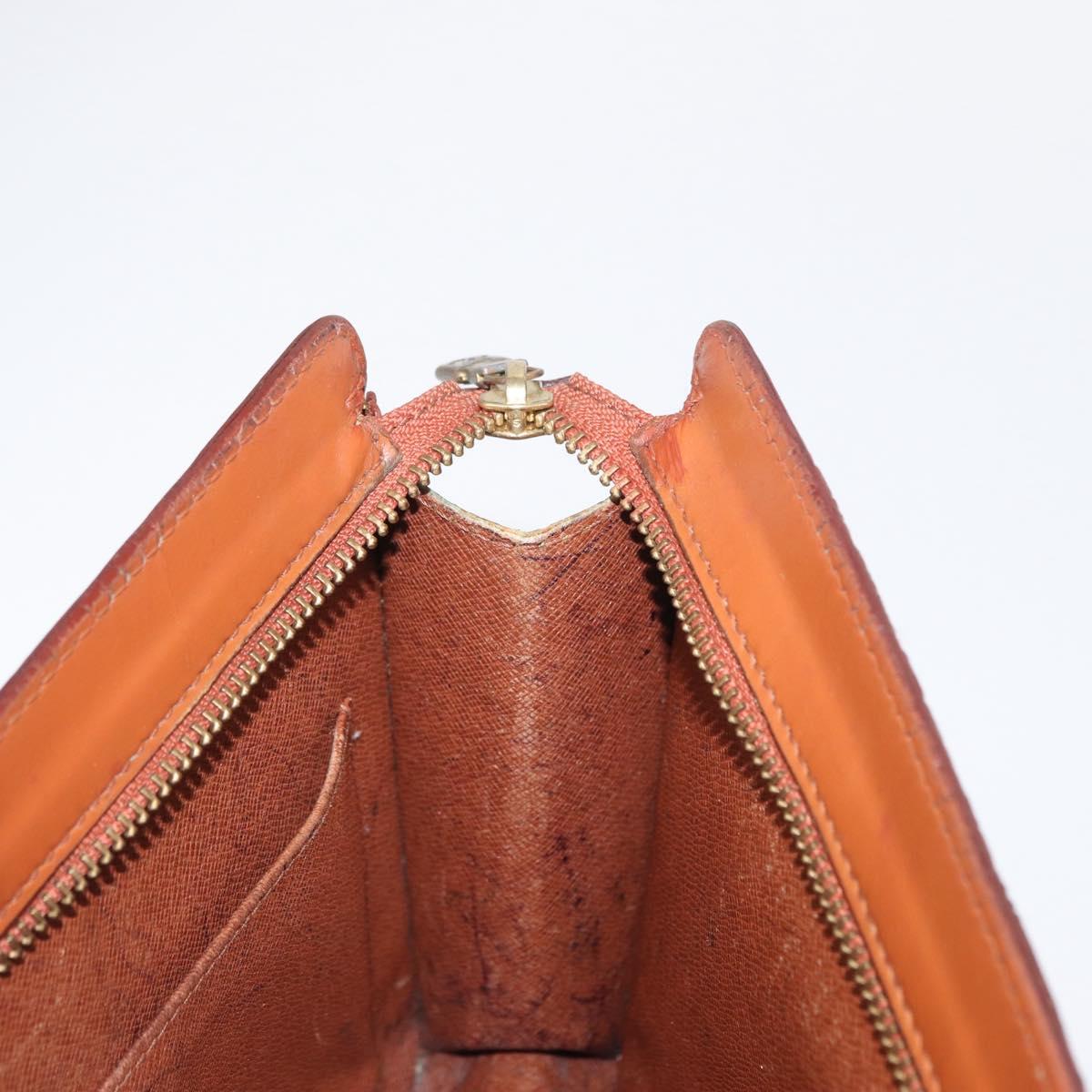 LOUIS VUITTON Epi Pochette Homme Bag Brown Zipangu Gold M52528 LV Auth bs32222