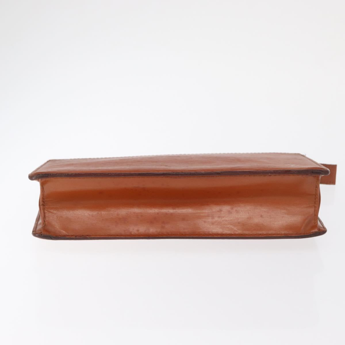 LOUIS VUITTON Epi Pochette Homme Bag Brown Zipangu Gold M52528 LV Auth bs32222