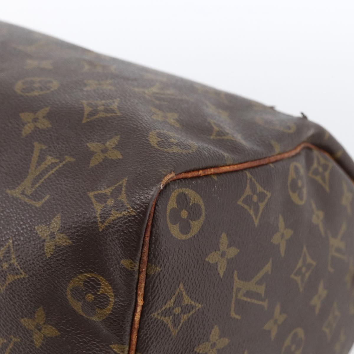 LOUIS VUITTON Monogram Speedy 35 Hand Bag M41524 LV Auth bs32224