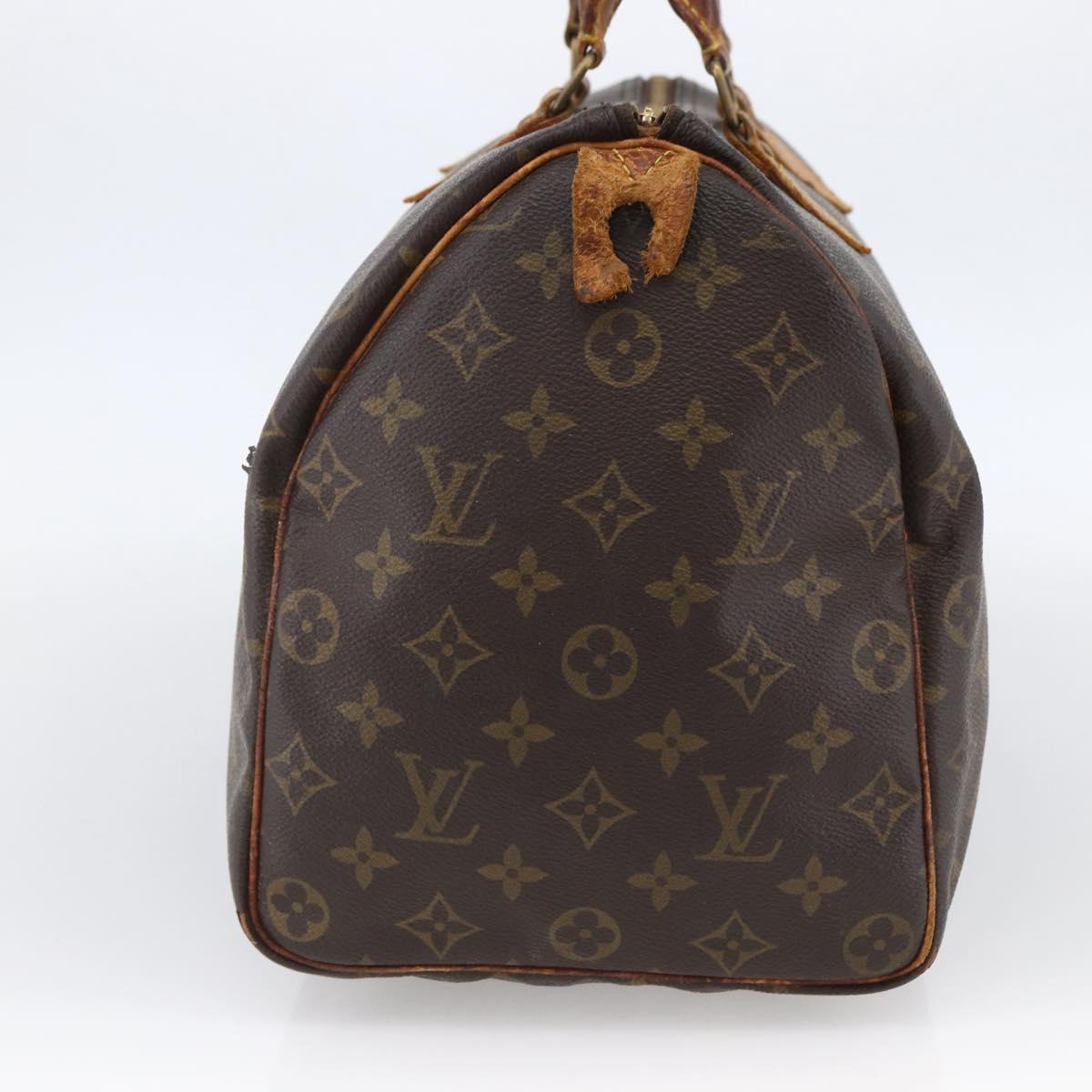 LOUIS VUITTON Monogram Speedy 35 Hand Bag M41524 LV Auth bs32224