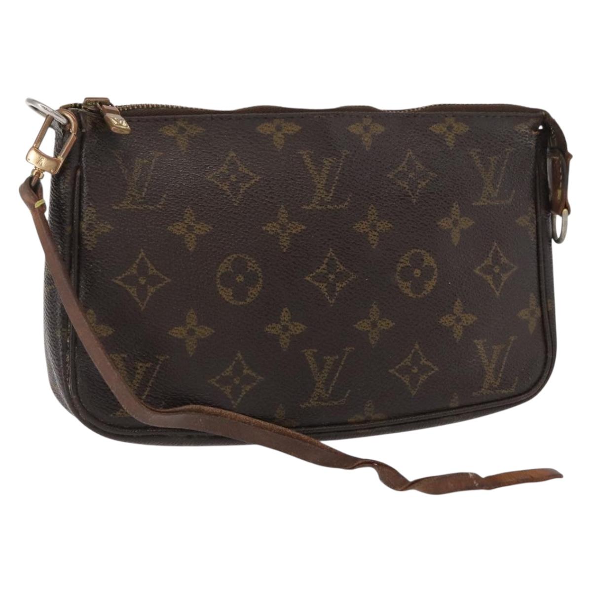 LOUIS VUITTON Monogram Pochette Accessoires Pouch M51980 LV Auth bs32225