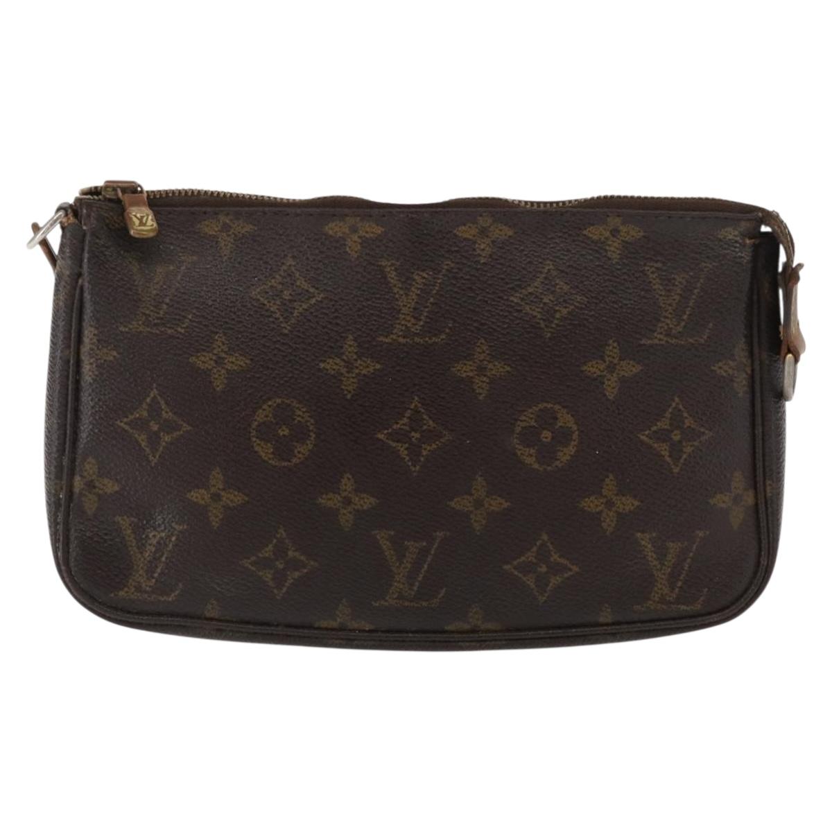 LOUIS VUITTON Monogram Pochette Accessoires Pouch M51980 LV Auth bs32225
