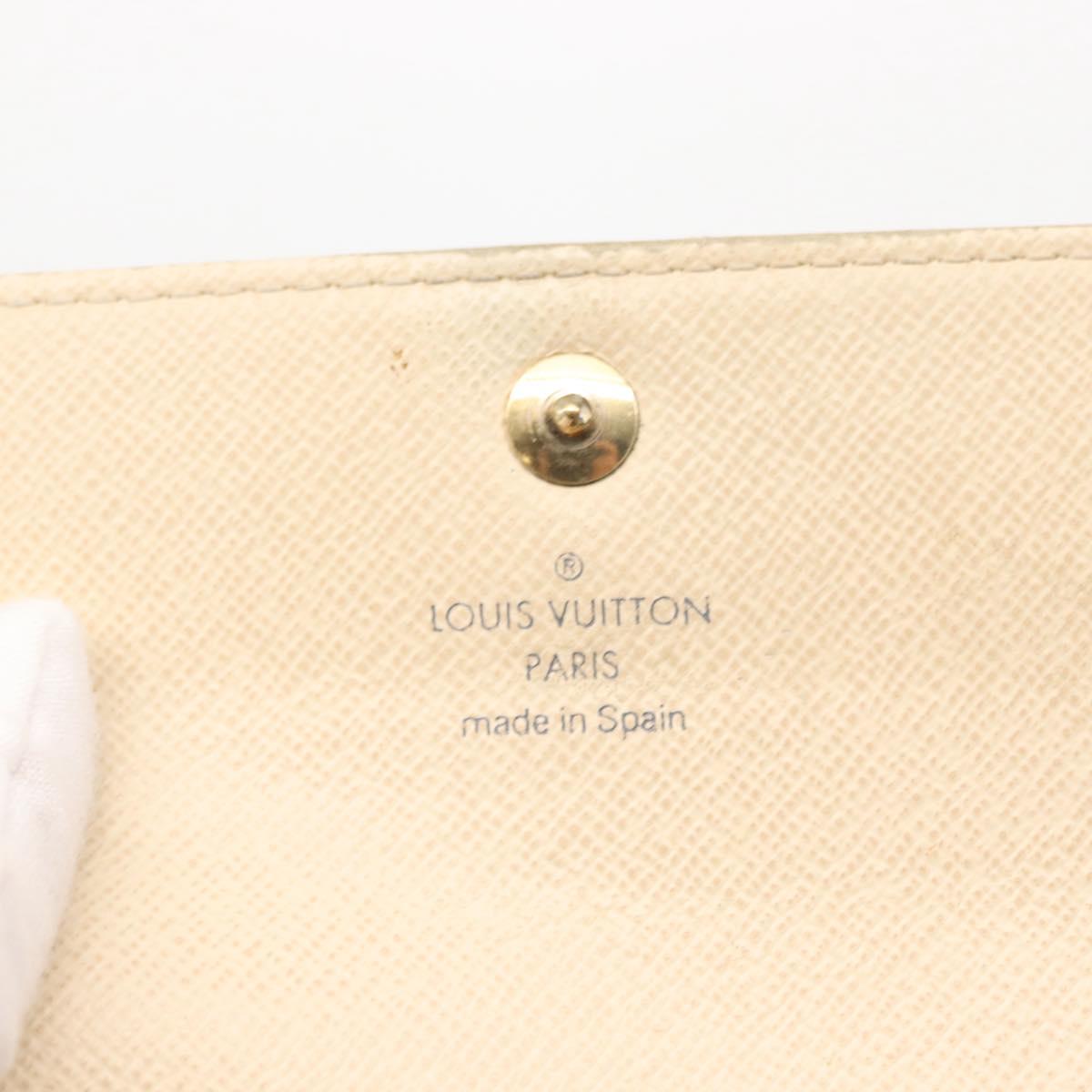 LOUIS VUITTON Damier Azur Portefeuille Alexandra Wallet N63068 LV Auth bs32238