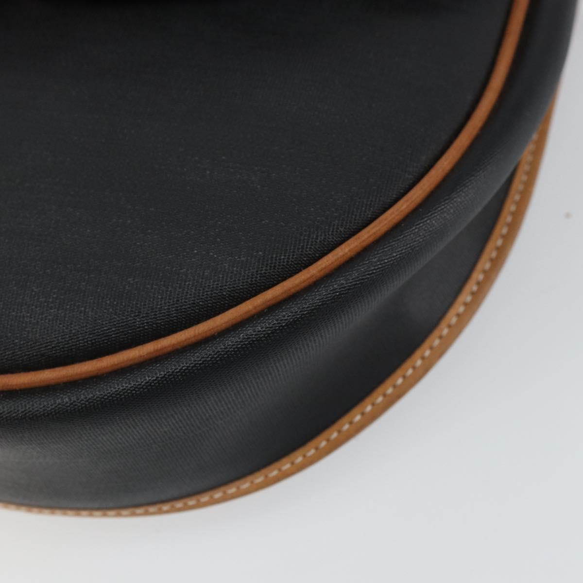 Christian Dior Shoulder Bag Canvas Black Gold Auth bs32245