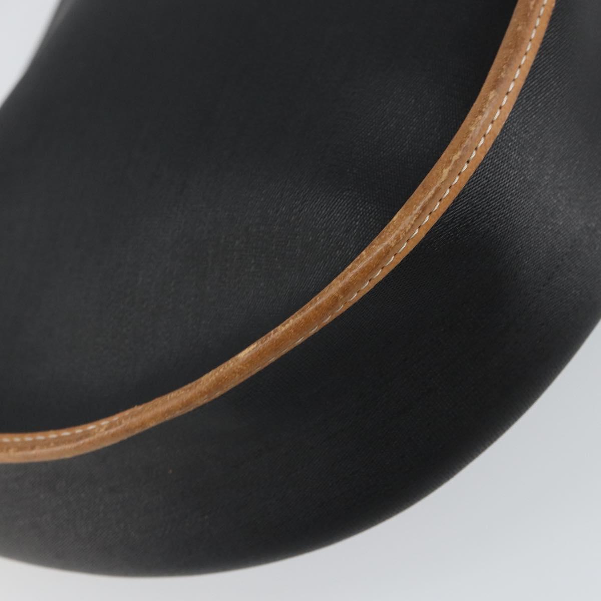 Christian Dior Shoulder Bag Canvas Black Gold Auth bs32245