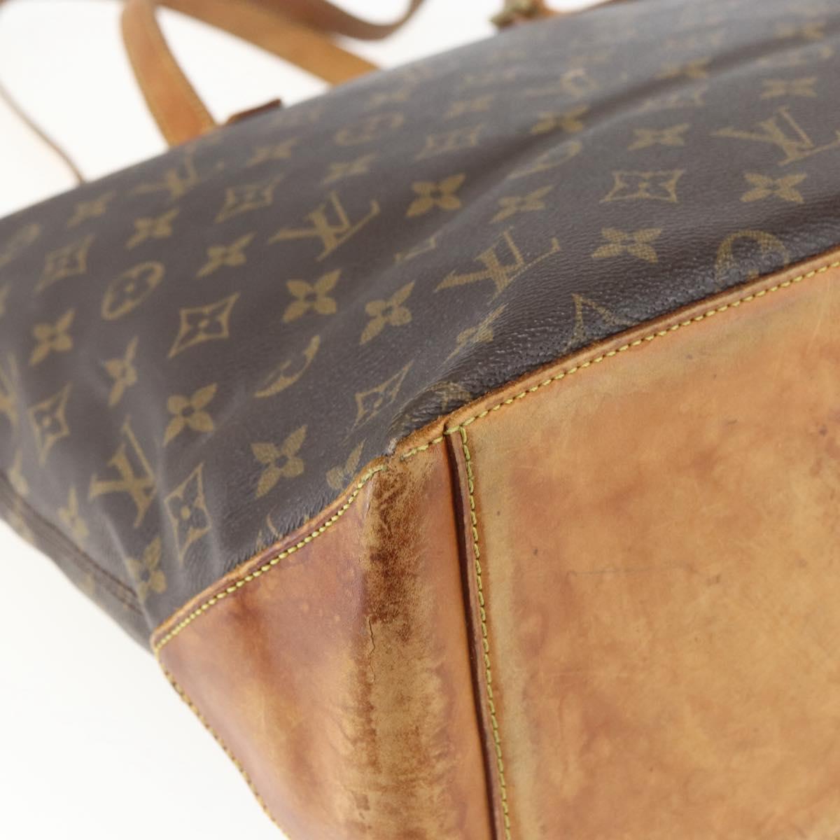 LOUIS VUITTON Monogram Cabas Mezzo Tote Bag M51151 LV Auth bs32250