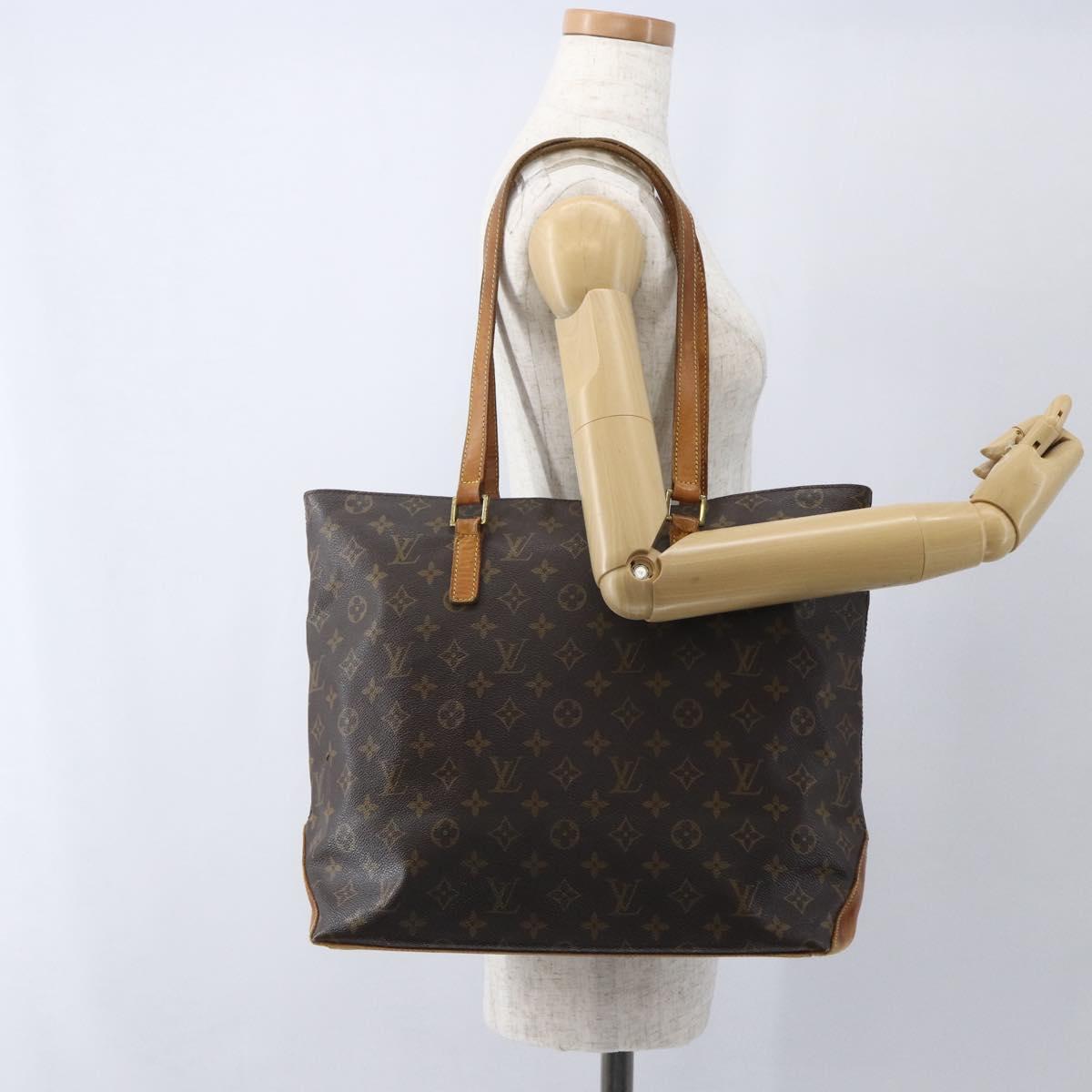 LOUIS VUITTON Monogram Cabas Mezzo Tote Bag M51151 LV Auth bs32250