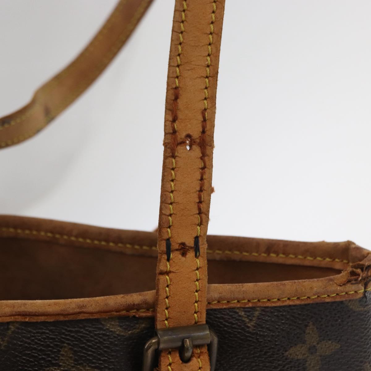 LOUIS VUITTON Monogram Bucket PM Shoulder Bag M42238 LV Auth bs32251