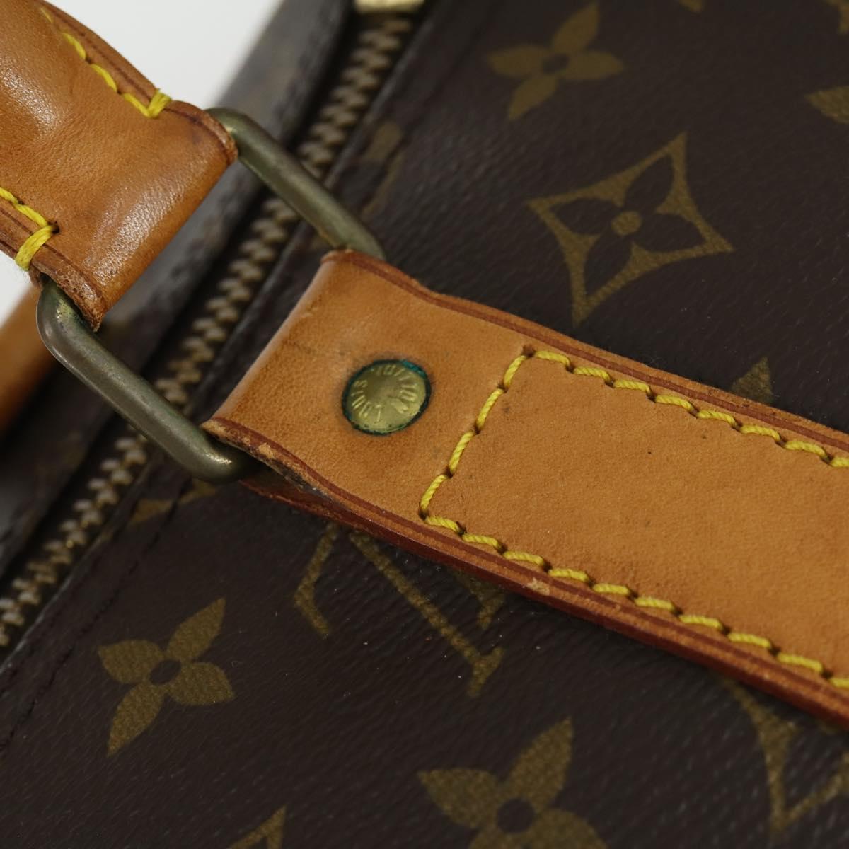 LOUIS VUITTON Monogram Keepall Bandouliere 55 Boston Bag M41414 LV Auth bs32252