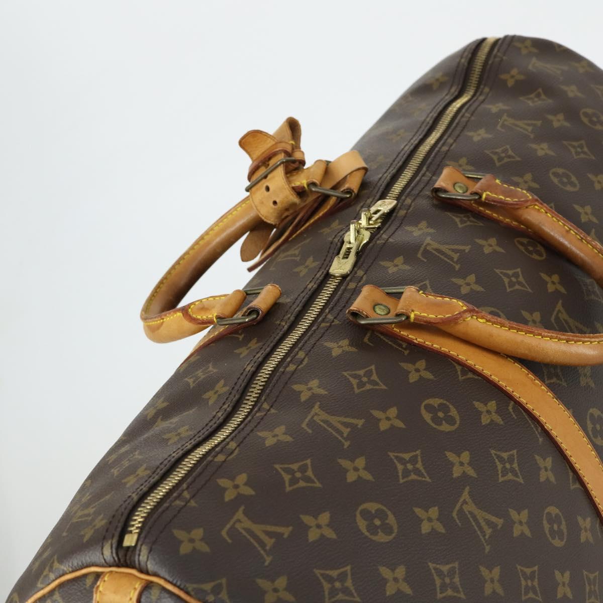 LOUIS VUITTON Monogram Keepall Bandouliere 55 Boston Bag M41414 LV Auth bs32252