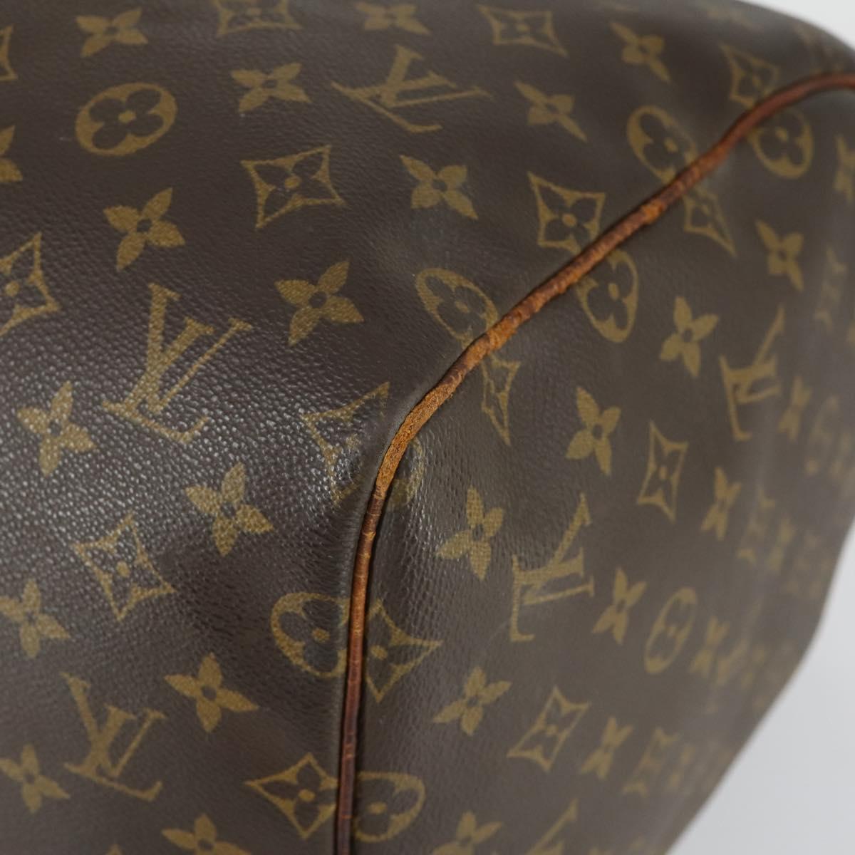 LOUIS VUITTON Monogram Keepall 55 Boston Bag M41424 LV Auth bs32253