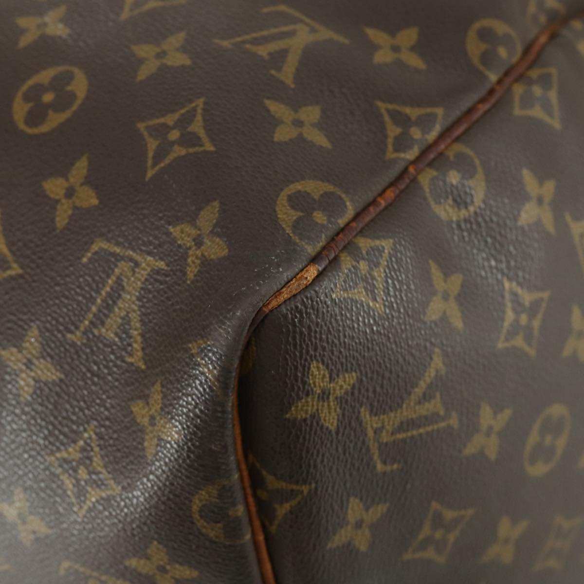 LOUIS VUITTON Monogram Keepall 55 Boston Bag M41424 LV Auth bs32253