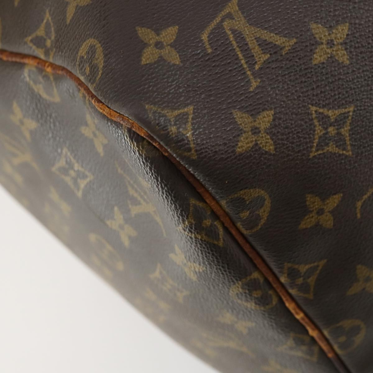 LOUIS VUITTON Monogram Keepall 55 Boston Bag M41424 LV Auth bs32253