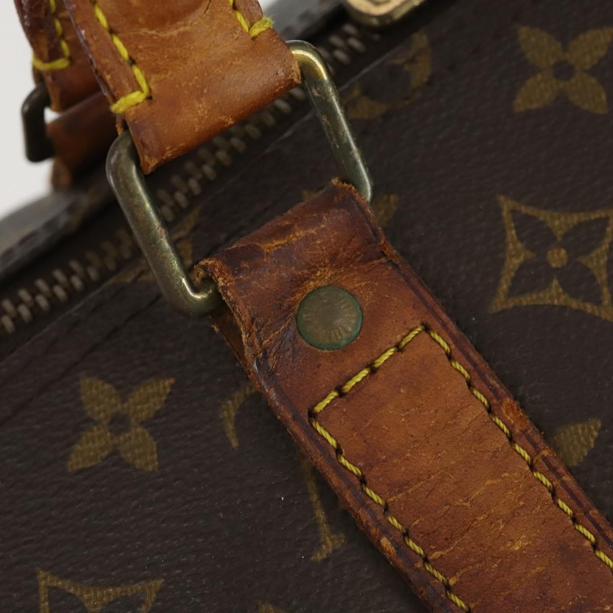 LOUIS VUITTON Monogram Keepall 55 Boston Bag M41424 LV Auth bs32253