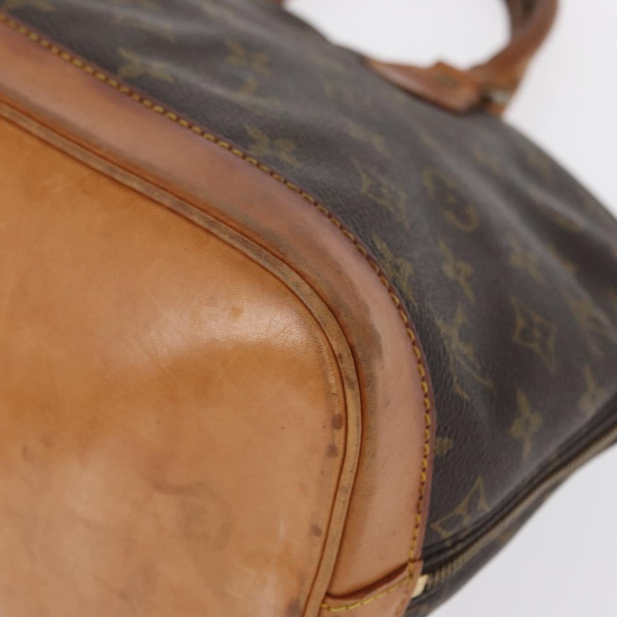 LOUIS VUITTON Monogram Alma Hand Bag M51130 LV Auth bs32260