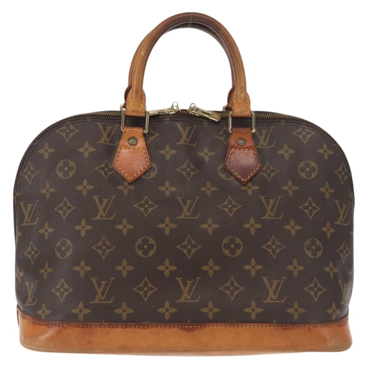 LOUIS VUITTON Monogram Alma Hand Bag M51130 LV Auth bs32260