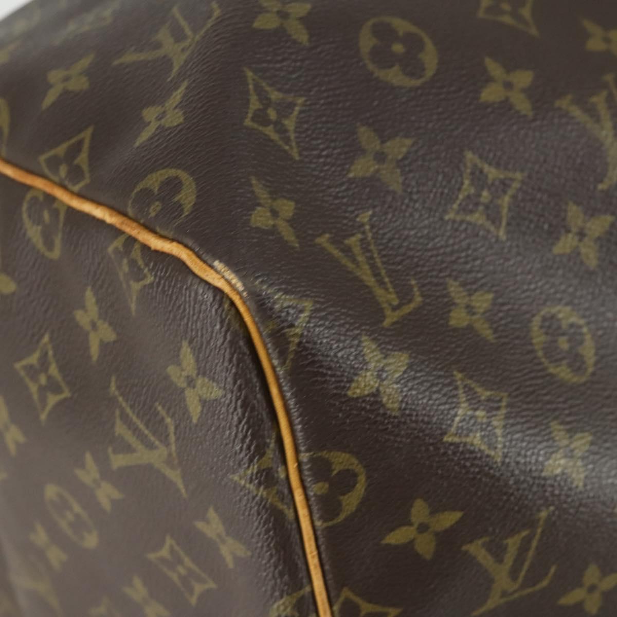 LOUIS VUITTON Monogram Keepall 55 Boston Bag M41424 LV Auth bs32264