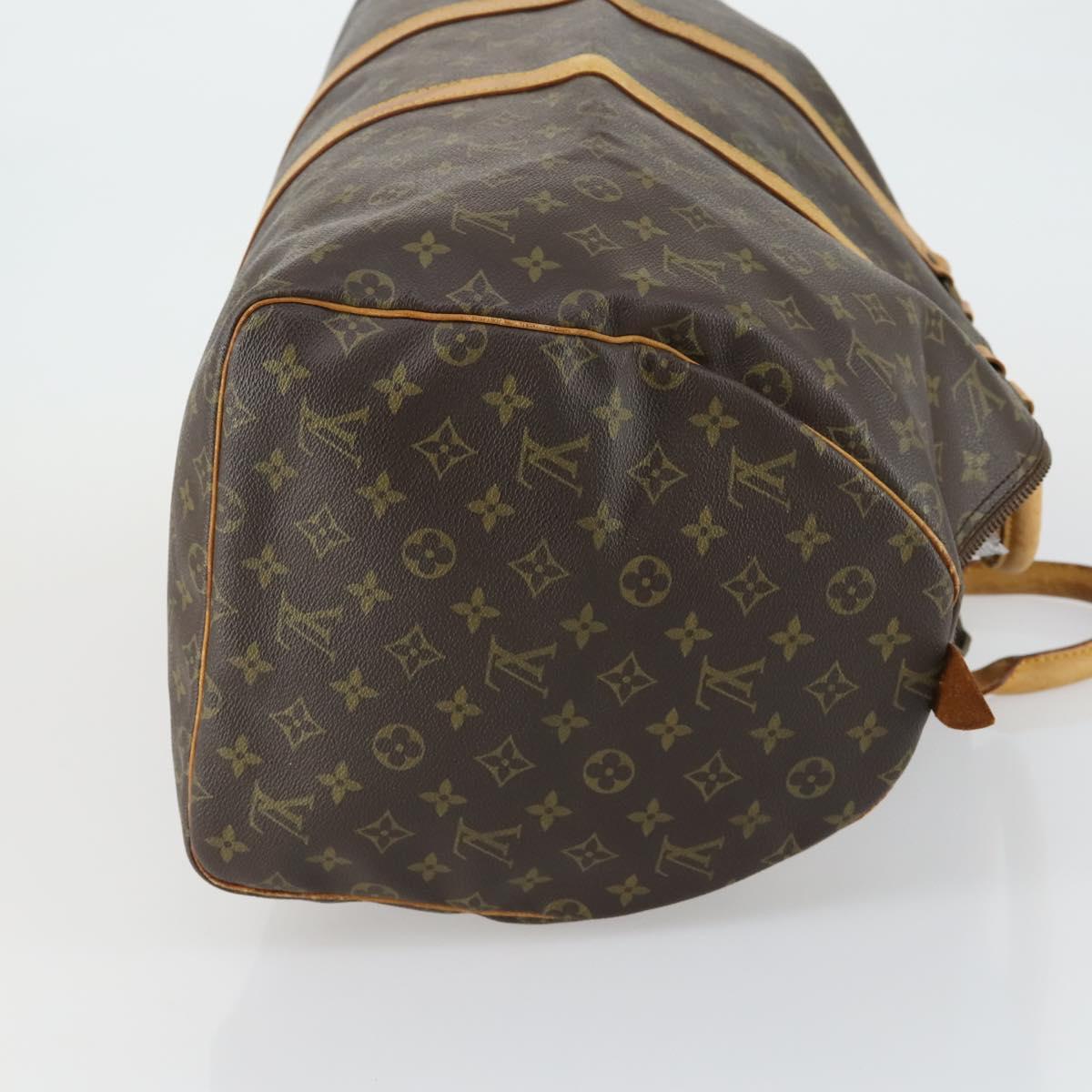 LOUIS VUITTON Monogram Keepall 55 Boston Bag M41424 LV Auth bs32264