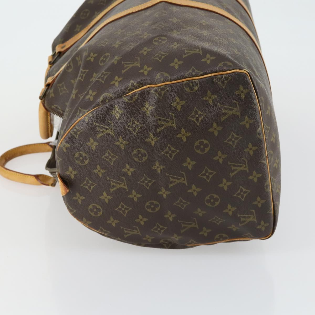 LOUIS VUITTON Monogram Keepall 55 Boston Bag M41424 LV Auth bs32264