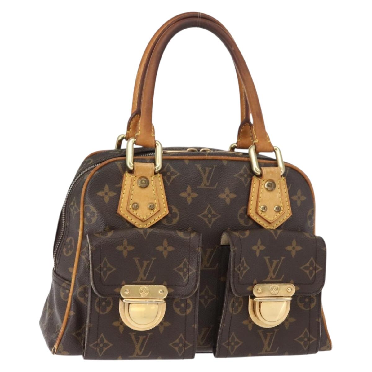 LOUIS VUITTON Monogram Manhattan PM Hand Bag M40026 LV Auth bs32267