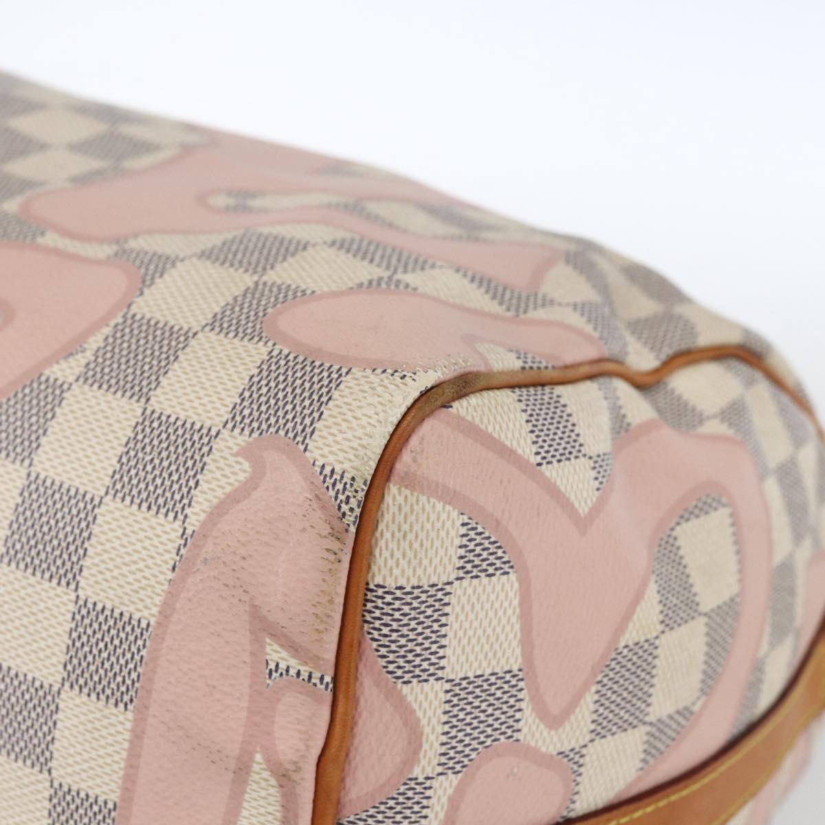 LOUIS VUITTON Damier Azur Tahiti Speedy Bandouliere 30 Bag N41052 Auth bs32269