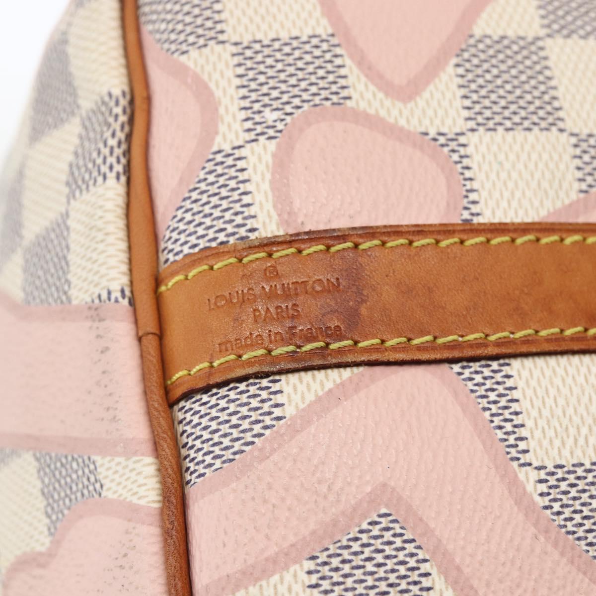 LOUIS VUITTON Damier Azur Tahiti Speedy Bandouliere 30 Bag N41052 Auth bs32269