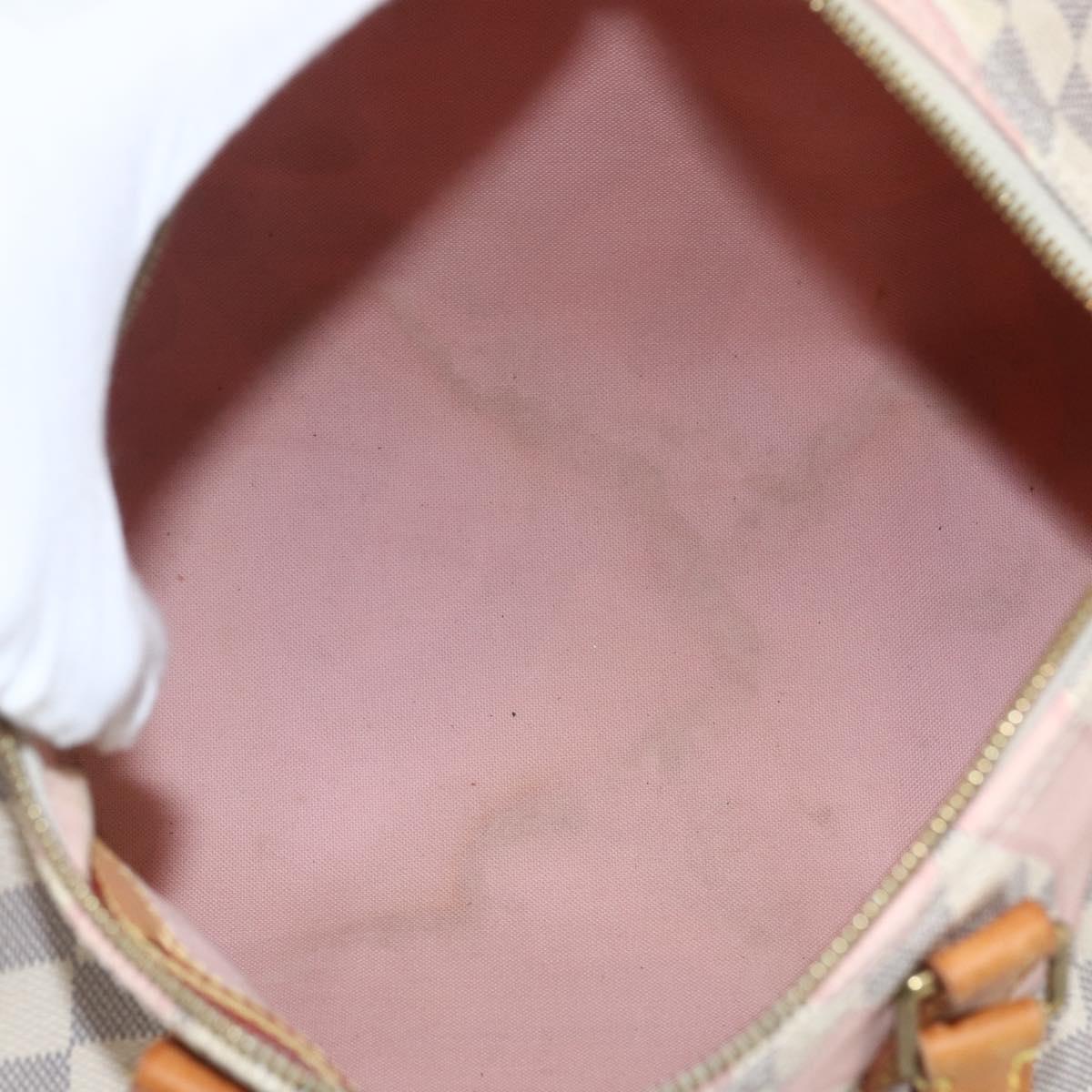 LOUIS VUITTON Damier Azur Tahiti Speedy Bandouliere 30 Bag N41052 Auth bs32269