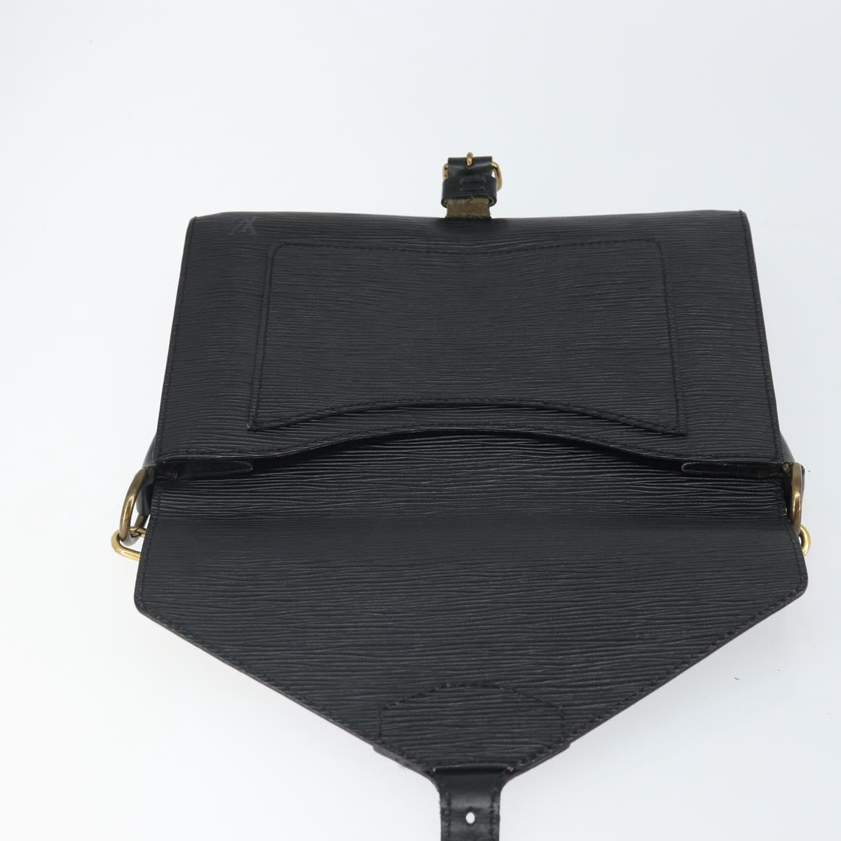 LOUIS VUITTON Epi Biface Clutch Bag Black M52322 LV Auth bs32271
