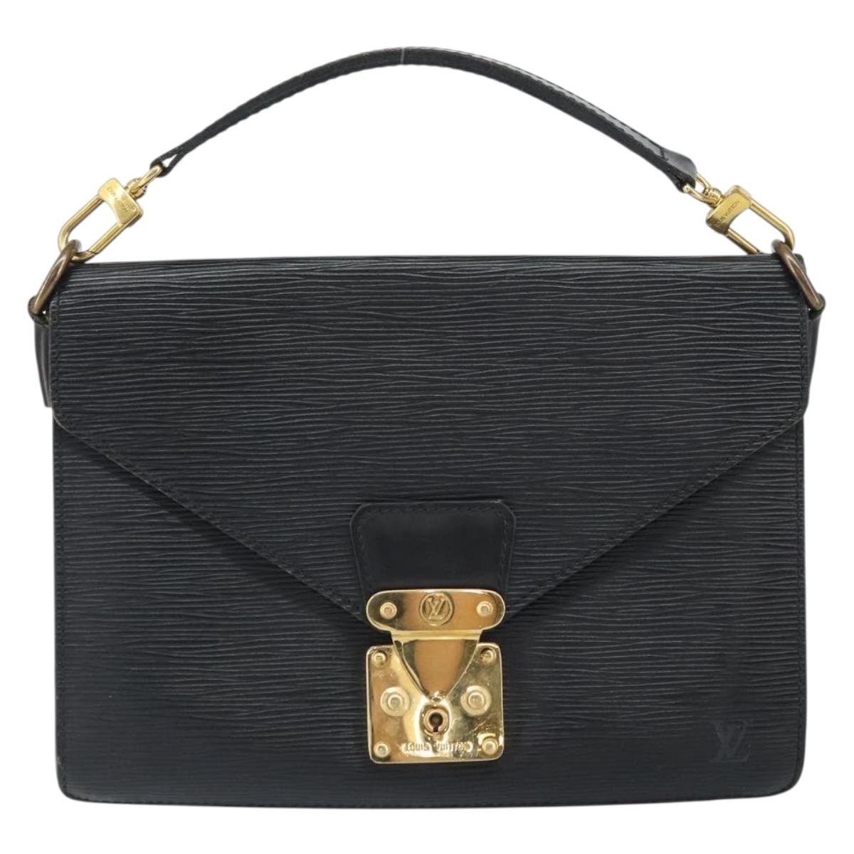 LOUIS VUITTON Epi Biface Clutch Bag Black M52322 LV Auth bs32271