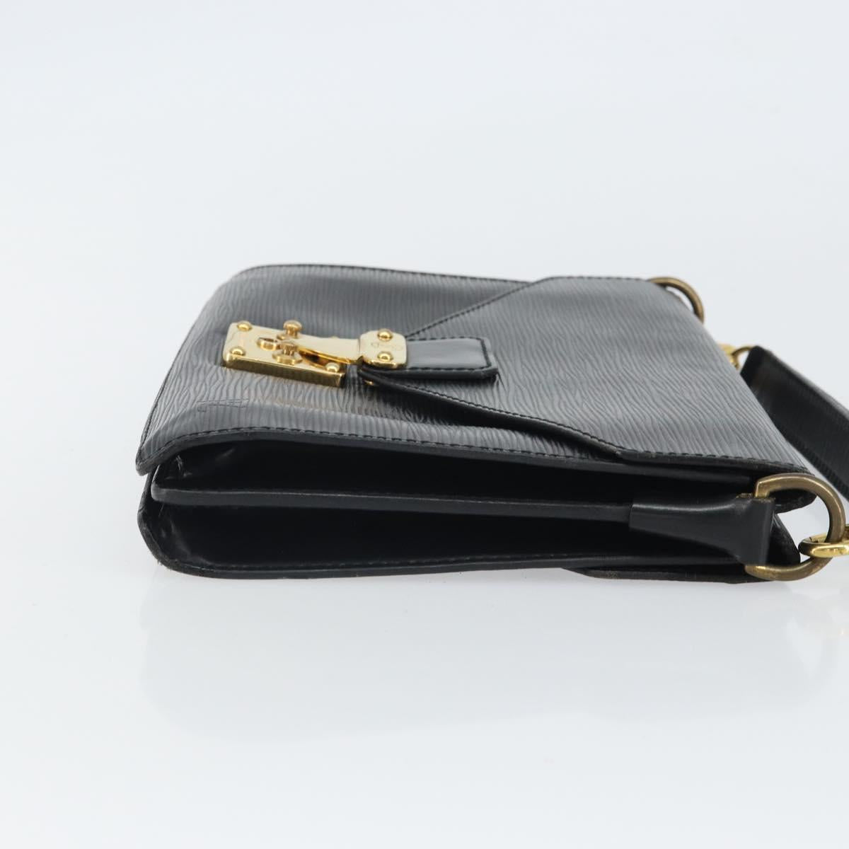 LOUIS VUITTON Epi Biface Clutch Bag Black M52322 LV Auth bs32271