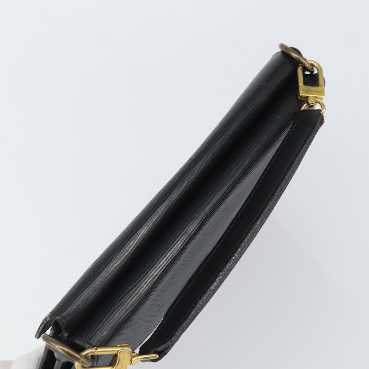 LOUIS VUITTON Epi Biface Clutch Bag Black M52322 LV Auth bs32271