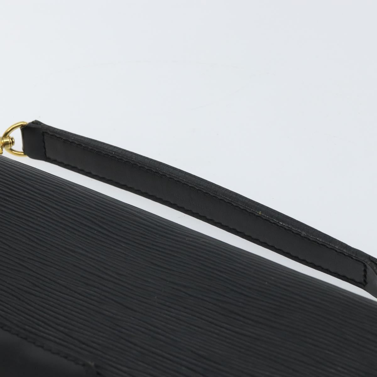 LOUIS VUITTON Epi Biface Clutch Bag Black M52322 LV Auth bs32271