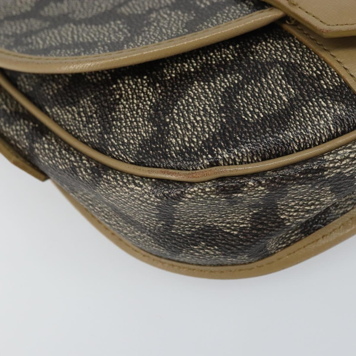 SAINT LAURENT Shoulder Bag Leather Brown Auth bs32279