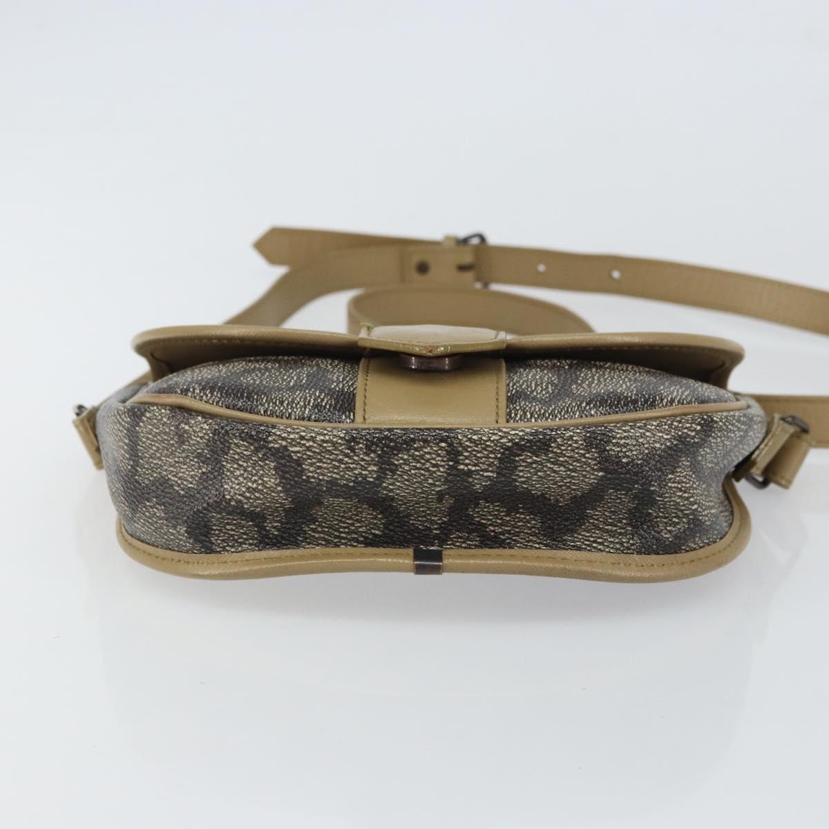 SAINT LAURENT Shoulder Bag Leather Brown Auth bs32279