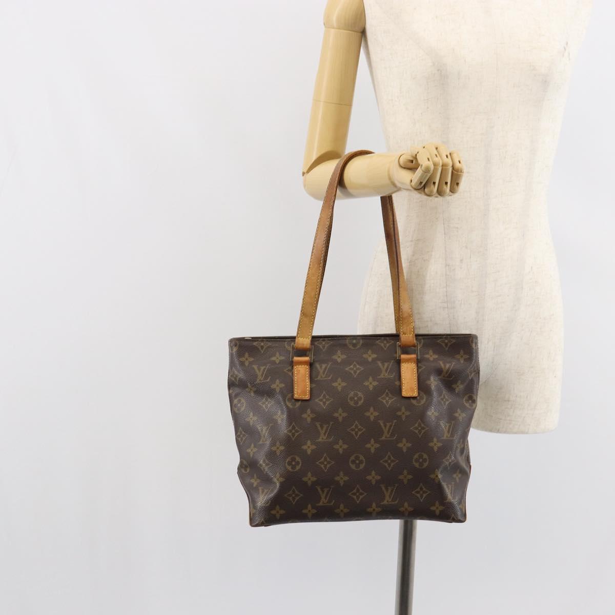 LOUIS VUITTON Monogram Cabas Piano Tote Bag M51148 LV Auth bs32285