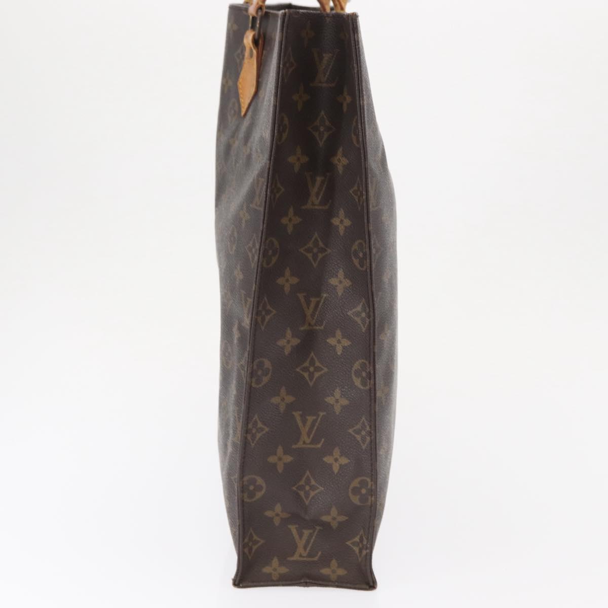LOUIS VUITTON Monogram Sac Plat Hand Bag M51140 LV Auth bs32286
