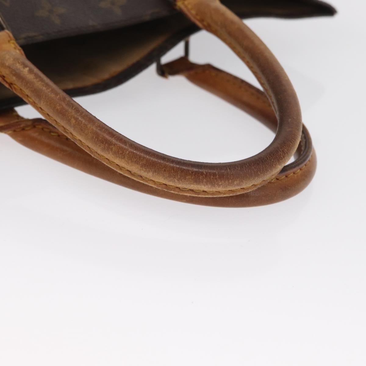 LOUIS VUITTON Monogram Sac Plat Hand Bag M51140 LV Auth bs32286