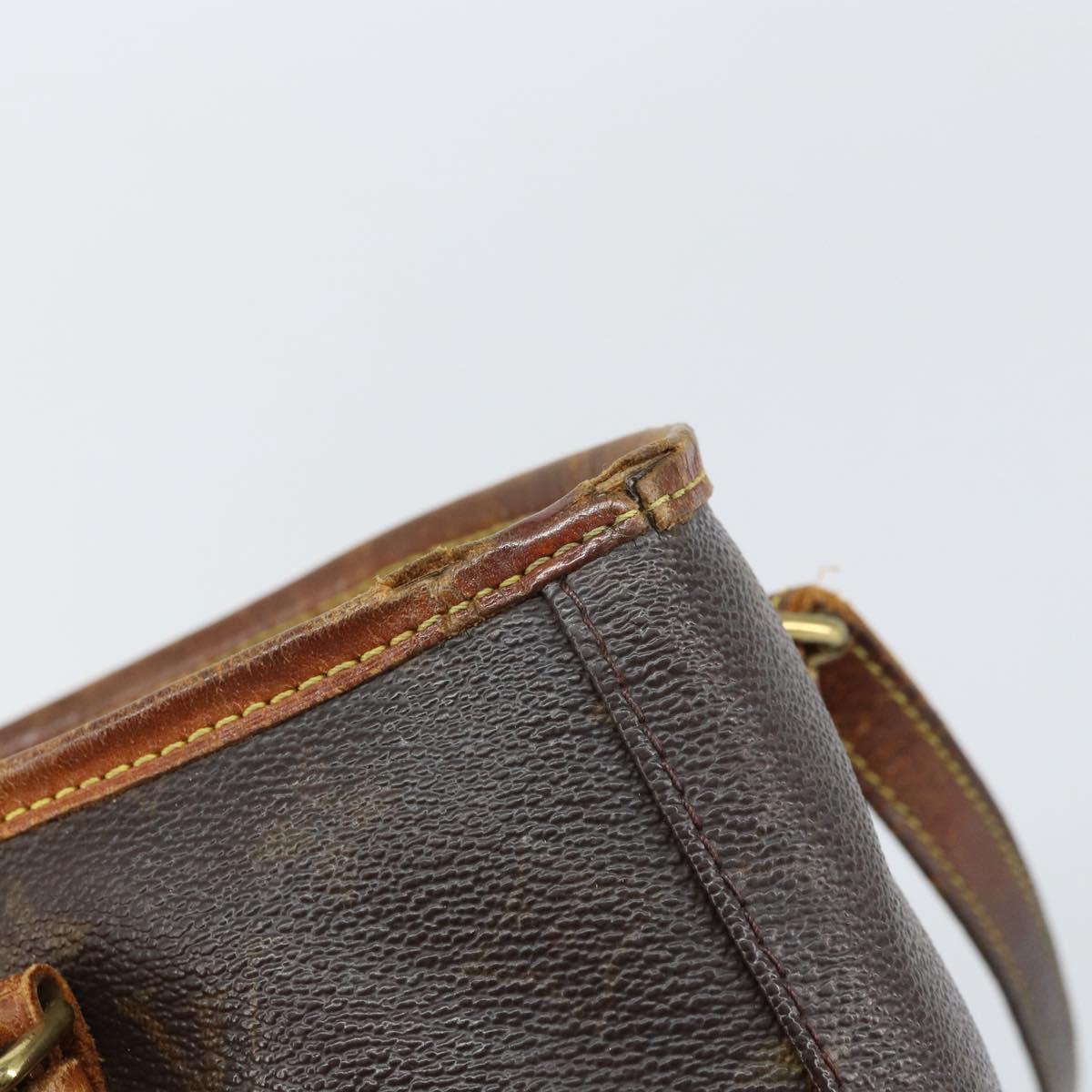 LOUIS VUITTON Monogram Bucket PM Shoulder Bag M42238 LV Auth bs32287