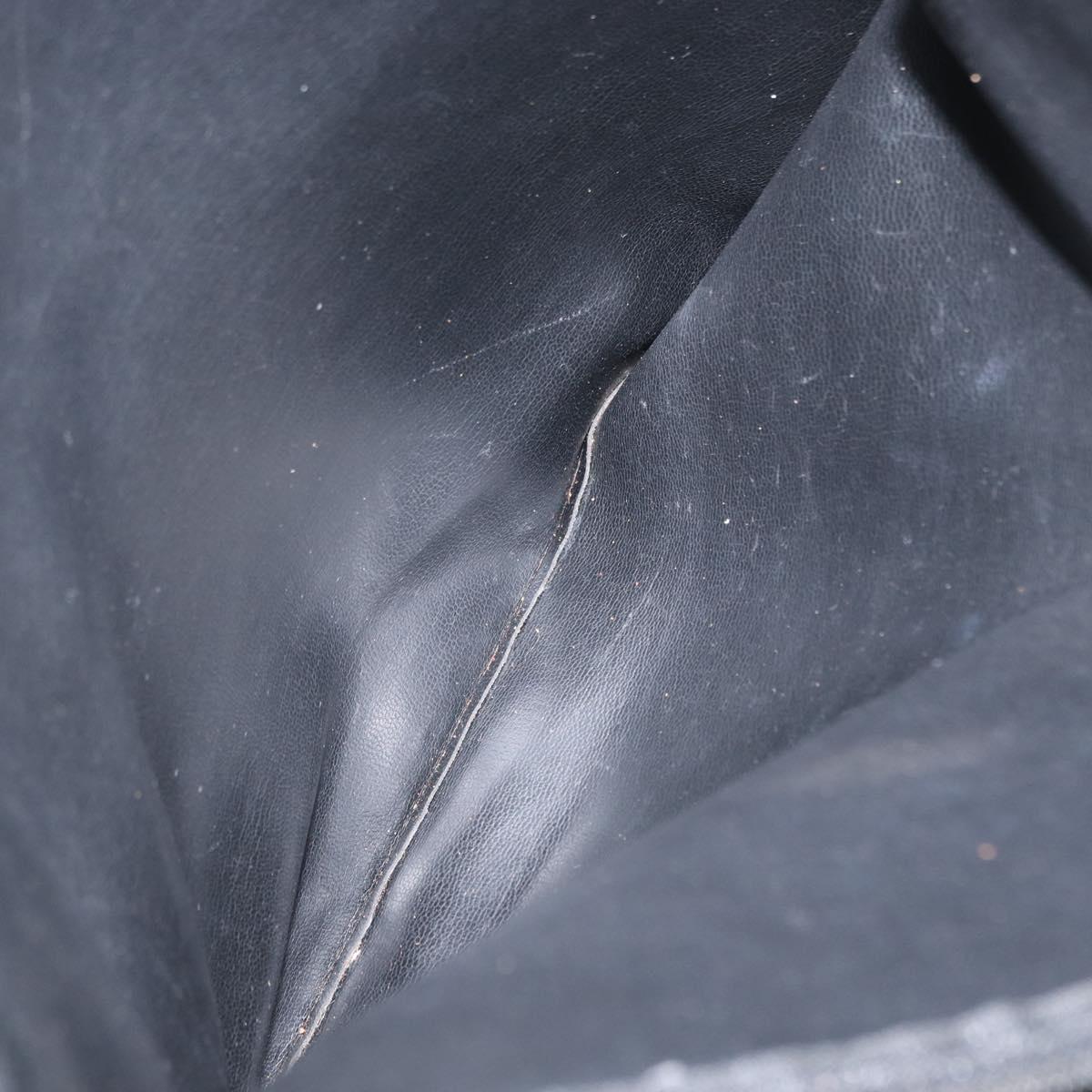 CHANEL Matelasse Chain Shoulder Bag Lamb Skin Black Gold CC Auth bs32292