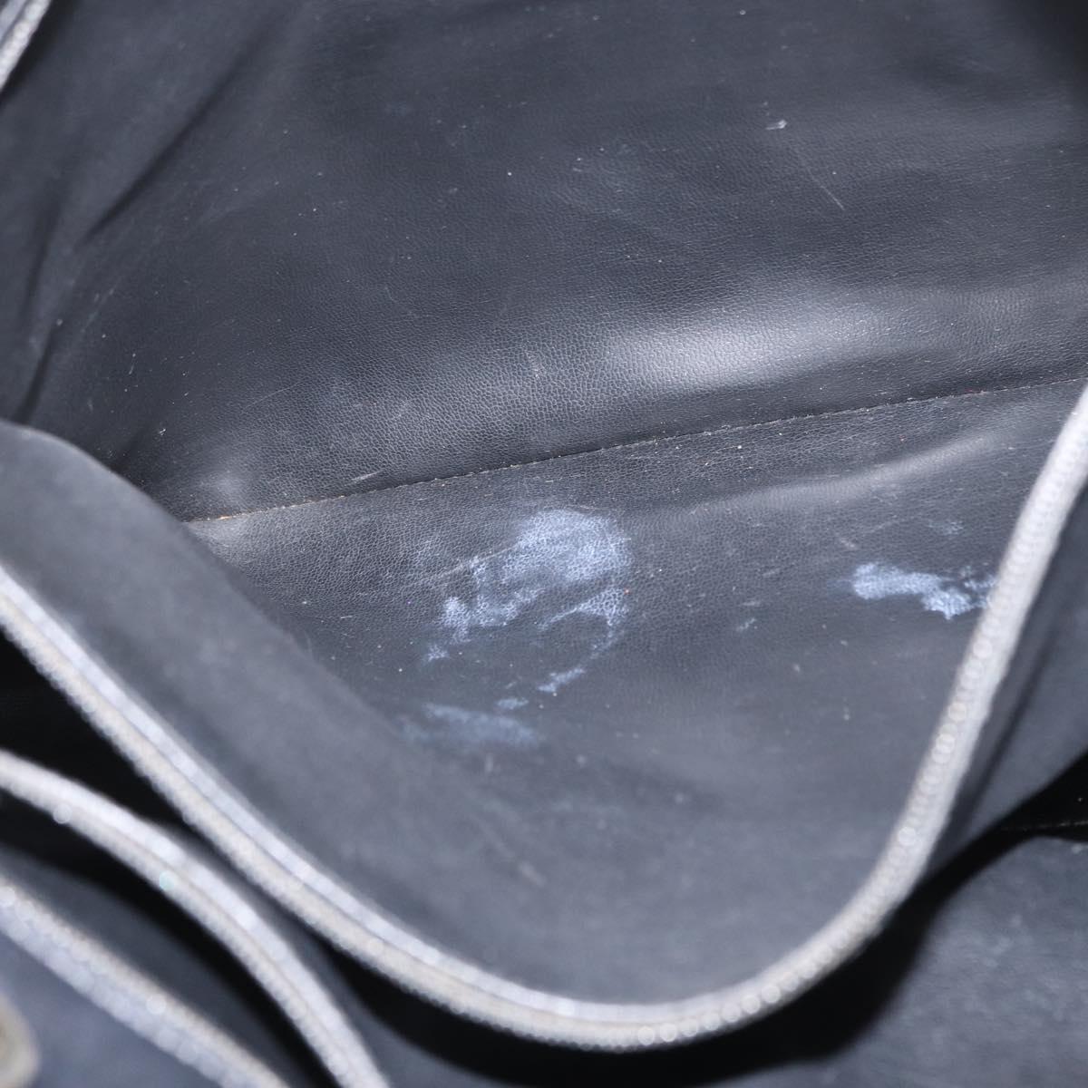 CHANEL Matelasse Chain Shoulder Bag Lamb Skin Black Gold CC Auth bs32292