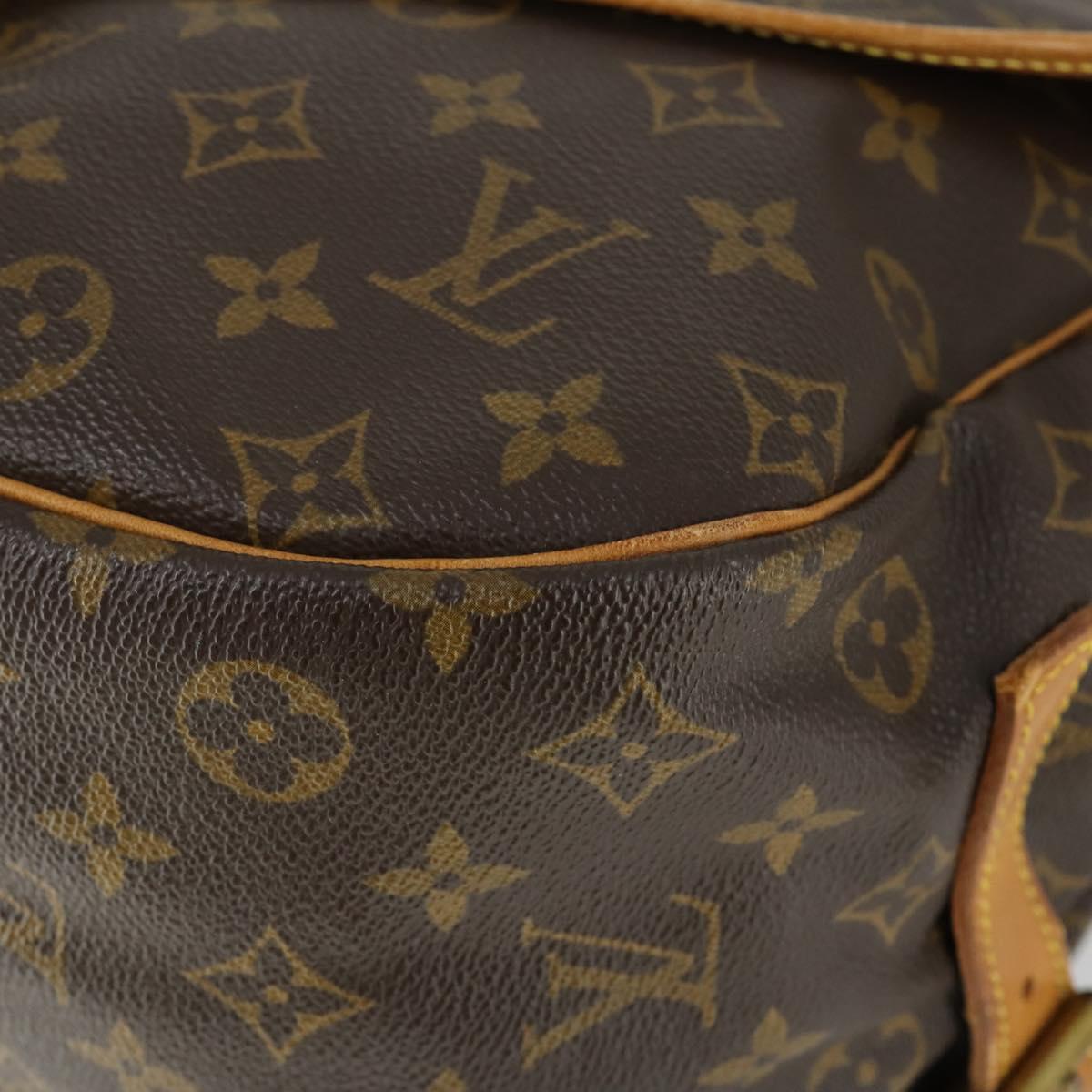 LOUIS VUITTON Monogram Saumur 35 Shoulder Bag M42254 LV Auth bs32301
